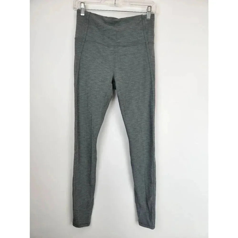 Athleta Elation Over The Heel Tight Gray Size Medium